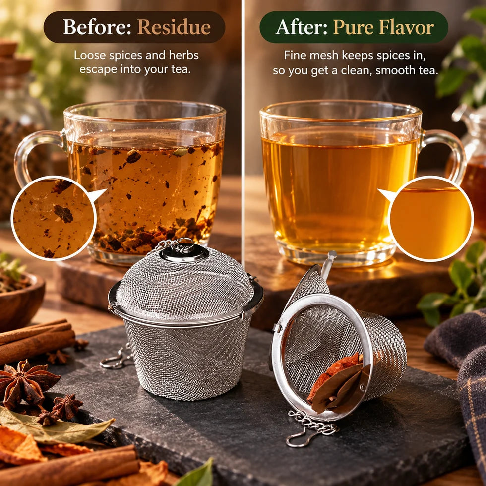 Portable Reusable Stainless Steel Tea Infuser