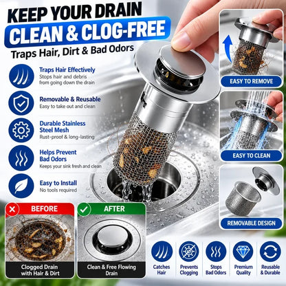Sink Drain Stopper & Strainer