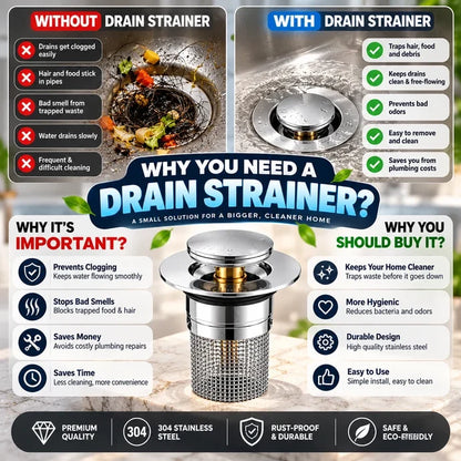 Sink Drain Stopper & Strainer