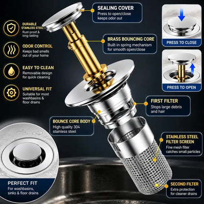 Sink Drain Stopper & Strainer