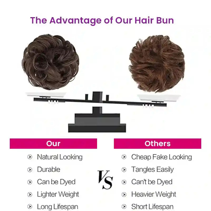 PREMIUM QUALITY MESSY HAIR BUN SCRUNCHIES